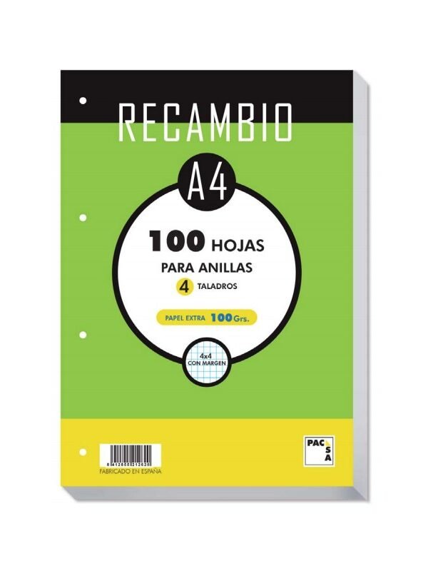 Recambio A4 100Gr